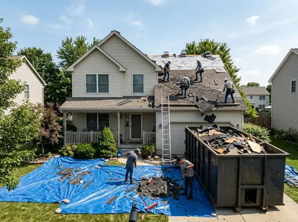 roof-replacement-debris-remova-004 — frequently asked questions, Cheapest Dumpster Rentals in Crown Point, IN